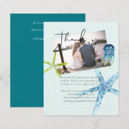 Papier BUDGET Plage Ocean Life Mariage Merci PHOTO