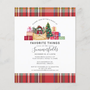 Papier Budget Plaid Chose préférée Fêtes de Noël