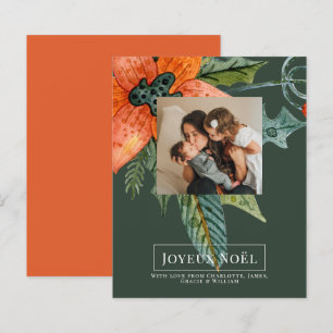 Papier BUDGET Poinsettia Joyeux Noël Élégant Noël