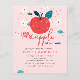 Papier Budget Pomme de notre Baby shower de fille chute d