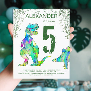 Papier Budget pour la fête d'anniversaire de 5 ans sur le