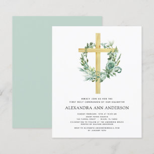 Papier Budget Première Communion Sainte Verdure Eucalyptu