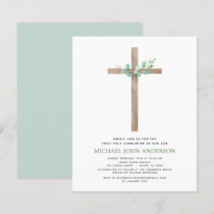Papier Budget Première Communion Sainte Verdure Eucalyptu