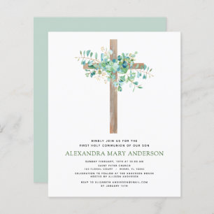 Papier Budget Première Communion Sainte Verdure Eucalyptu