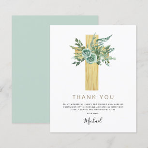Papier Budget Première Sainte Communion Merci Eucalyptus