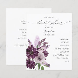 Papier Budget Purple & Lavender Fête des mariées florale