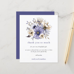Papier Budget Purple Lilac Florals Mariage Merci