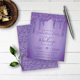 Papier BUDGET Purple Parties scintillant Drives Graduatio