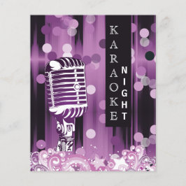 Papier Budget Purple Sweet 16 Karaoke Invitation