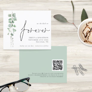 Papier Budget QR Code Eucalyptus Pour Toujours Enregistre