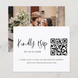 Papier Budget QR Code RSVP Mariage photo