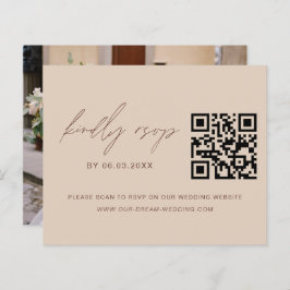 Papier Budget QR Code RSVP Mariage photo