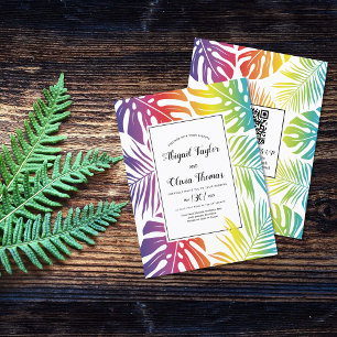 Papier BUDGET Rainbow gay lesbienne faire-part de mariage