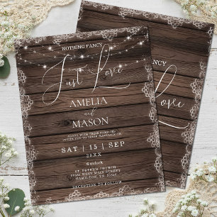 Papier Budget Rien De fantaisie Juste Aimer Mariage rusti
