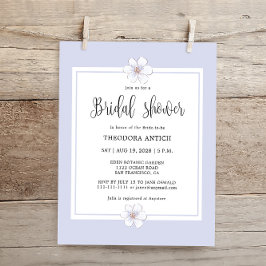 Papier Budget Romantique Lilac Fête des mariées florale