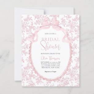 Papier BUDGET Rose Botanique Vintage Ruban Mariage
