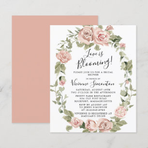 Papier Budget Rose Floral Amour est la Fête des mariées f