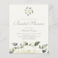 Budget Rose florale Rose poule nuptiale Invitation