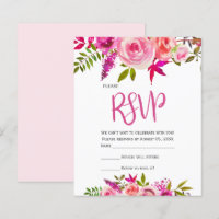 Budget Rose Fuchsia Botanique Mariage floral RSVP