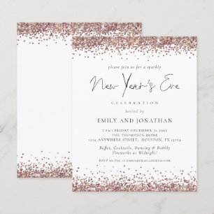 Papier Budget Rose Gold Parties scintillant Nouvel An Eve