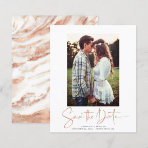 Papier BUDGET Rose manuscrit Marbre d'or Enregistrer la d