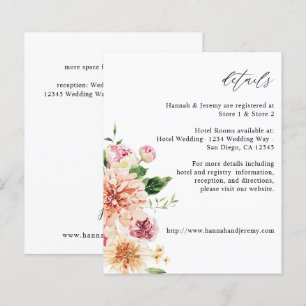 Papier Budget Rose & Pêche Floral & Verdure Détails