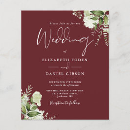 Papier Budget Rosewood Pink Photo Faire-part de mariage