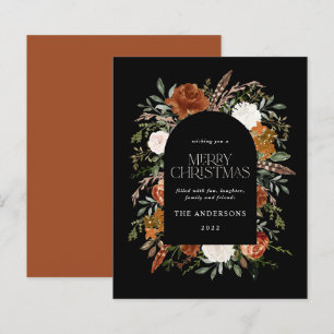 Papier Budget rouille noire élégant botanique élégant arc