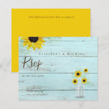 BUDGET Russe tournesol RSVP Mariage