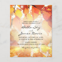 Budget Rustic Autumn Forest Mariage de automne Inv