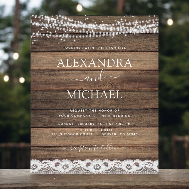 Papier Budget Rustic Farmhouse Mariage de voyants (Créateur téléchargé)