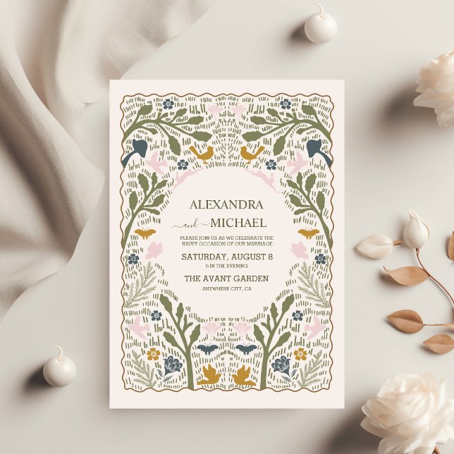 Papier Budget Rustic Green Woodland Mariage (Créateur téléchargé)