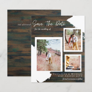 Papier BUDGET RUSTIC SAVE DATE Fiançailles Woodland