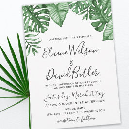 Papier Budget Rustic Tropical Greenergie Faire-part de ma