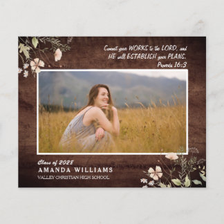 Papier BUDGET Rustic Wood Christian Graduation Verse