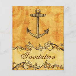 Papier Budget Rustique Ancre Faire-part de mariage nautiq