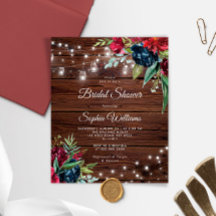 Budget Rustique Bourgogne nuptiale Invitation de d