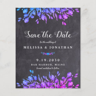 Papier Budget Rustique Eucalyptus Enregistrer La Date Car