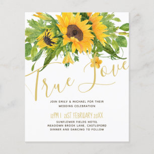 Papier Budget Rustique Faire-part de mariage de script de