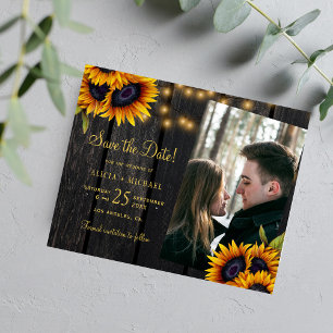 Papier Budget rustique floral photo mariage enregistrer l