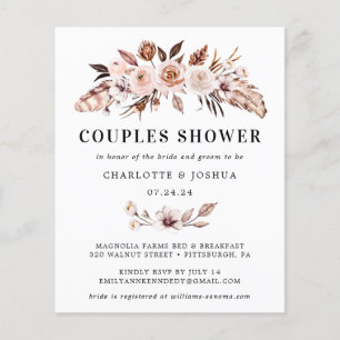 Papier Budget Rustique Terracotta Blush Boho Couples Douc