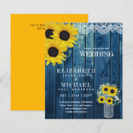 Papier BUDGET Rustique Tournesol BabysMariage de respirat