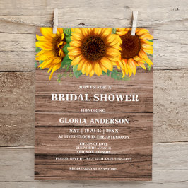 Papier Budget Rustique Tournesol nuptiale Invitation de d