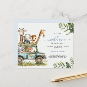 Papier Budget Safari Animaux Baby shower Garçon