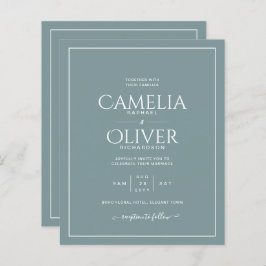 Papier BUDGET Sage foncé Vert MONOCHROME Mariage