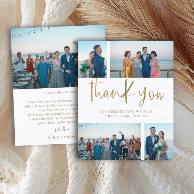 Papier Budget Simple 4 Merci photo Mariage (Créateur téléchargé)