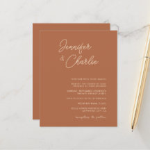 Budget simple Mariage de Bohême Faire-part de mari