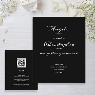 Papier Budget Simple Mariage noir blanc tout en un