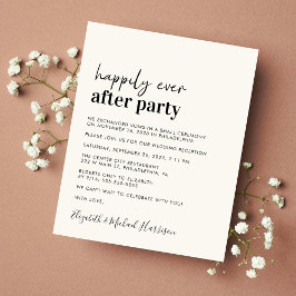 Papier Budget Simple Mariage Réception Cream Invitation