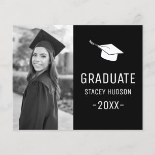 Papier Budget Simple Minimaliste Grad Faire-part